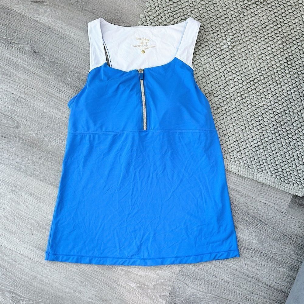 Lilly Pulitzer Luxetic Blue & White Top